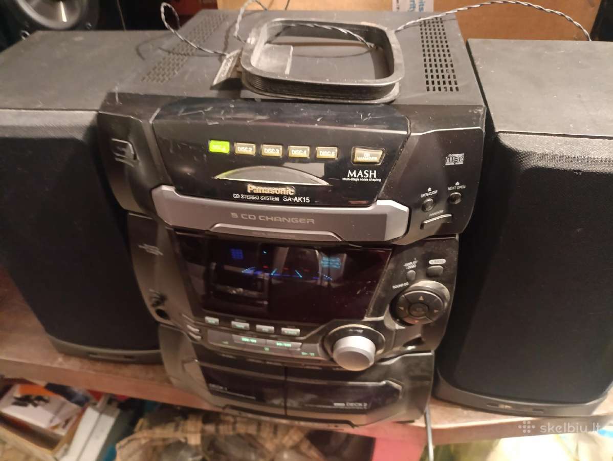 Panasonic Muzikinis, Centras CD,fm,aux,mc - nuotraukos Nr. 6