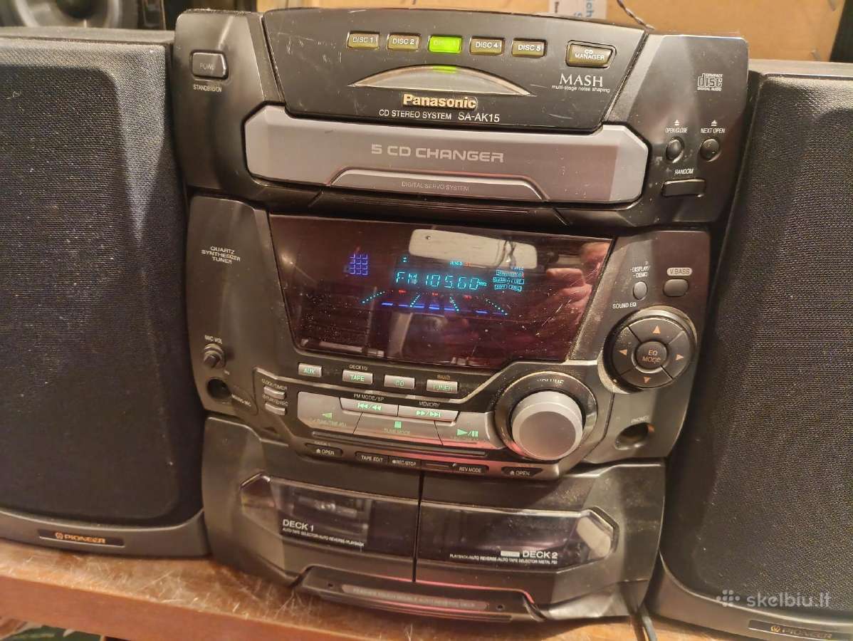 Panasonic Muzikinis, Centras CD,fm,aux,mc - nuotraukos Nr. 10