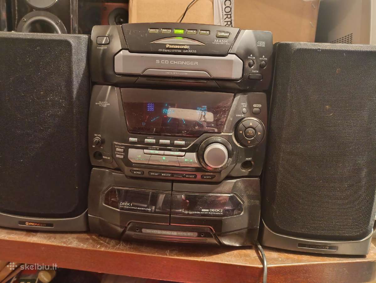 Panasonic Muzikinis, Centras CD,fm,aux,mc - nuotraukos Nr. 11