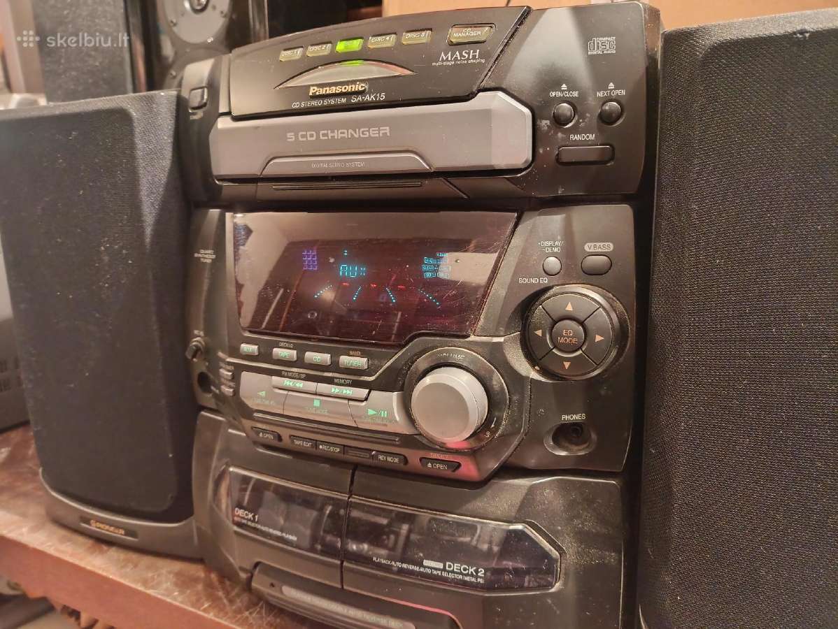 Panasonic Muzikinis, Centras CD,fm,aux,mc - nuotraukos Nr. 12