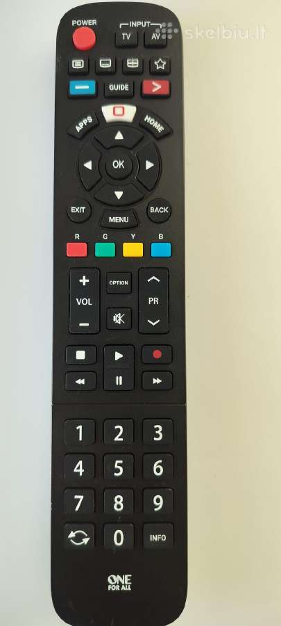 Panasonic TV Oneforall nuotolinio valdymo pultas