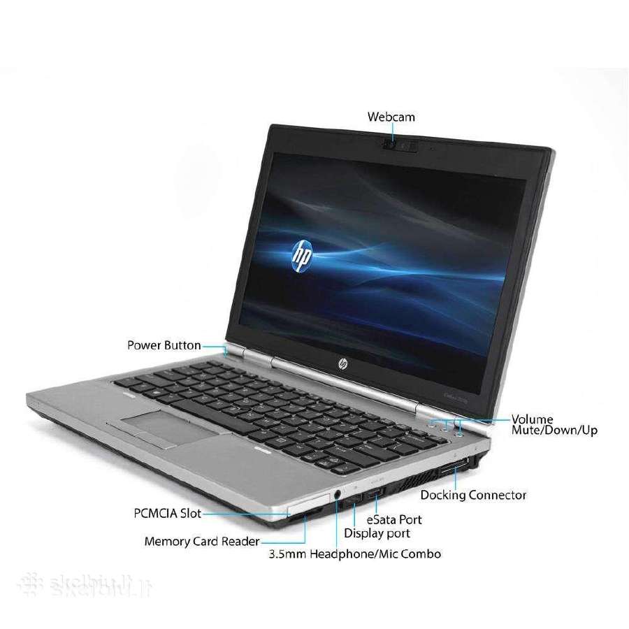 Hp Elitebook 2570p 12" i5 Ram8gb Ssd128gb - nuotraukos Nr. 3