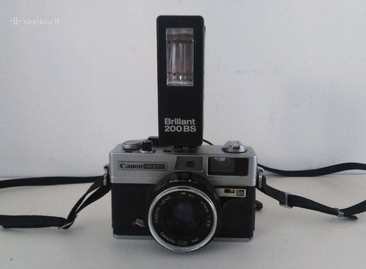 Canon Datematic juostinis fotoaparatas 1974 m.