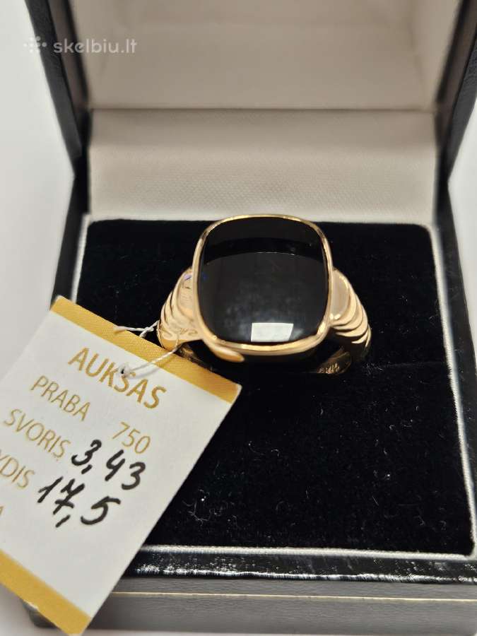 Auksinis žiedas - 411 Eur.