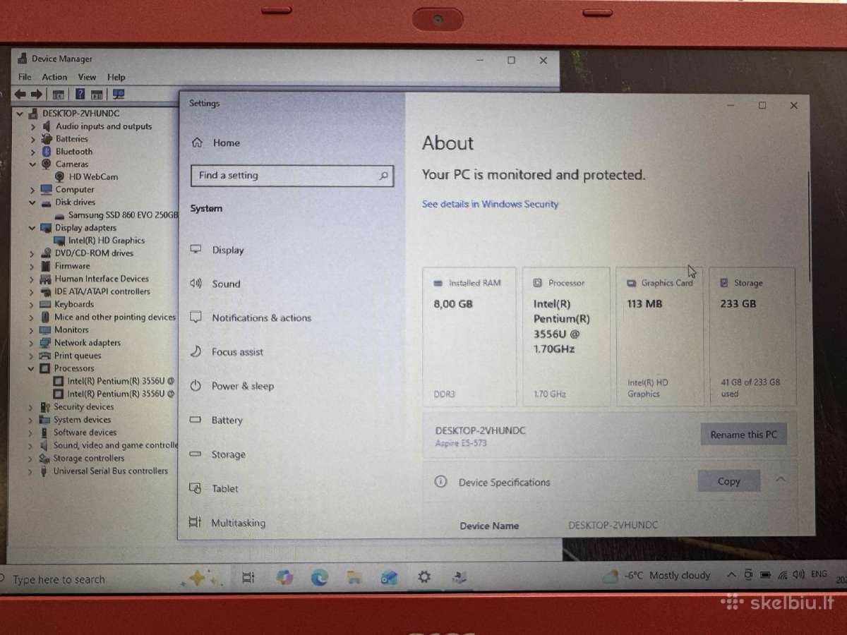 Acer E5-573 - nuotraukos Nr. 4