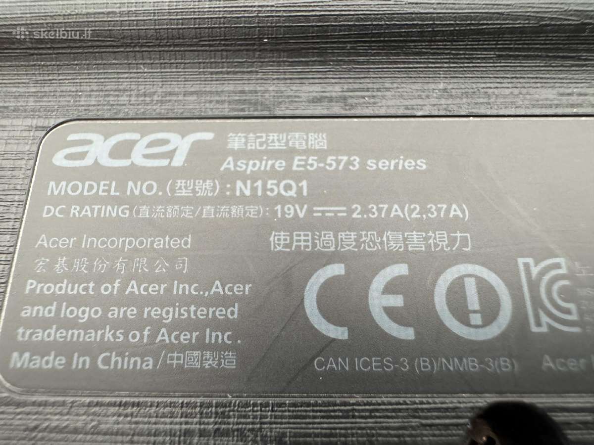 Acer E5-573 - nuotraukos Nr. 5