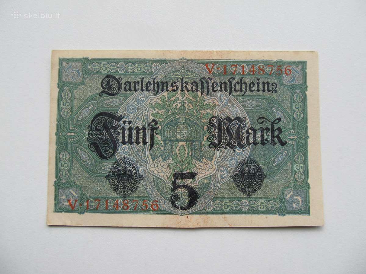 5 markės , Vokietija , 1917