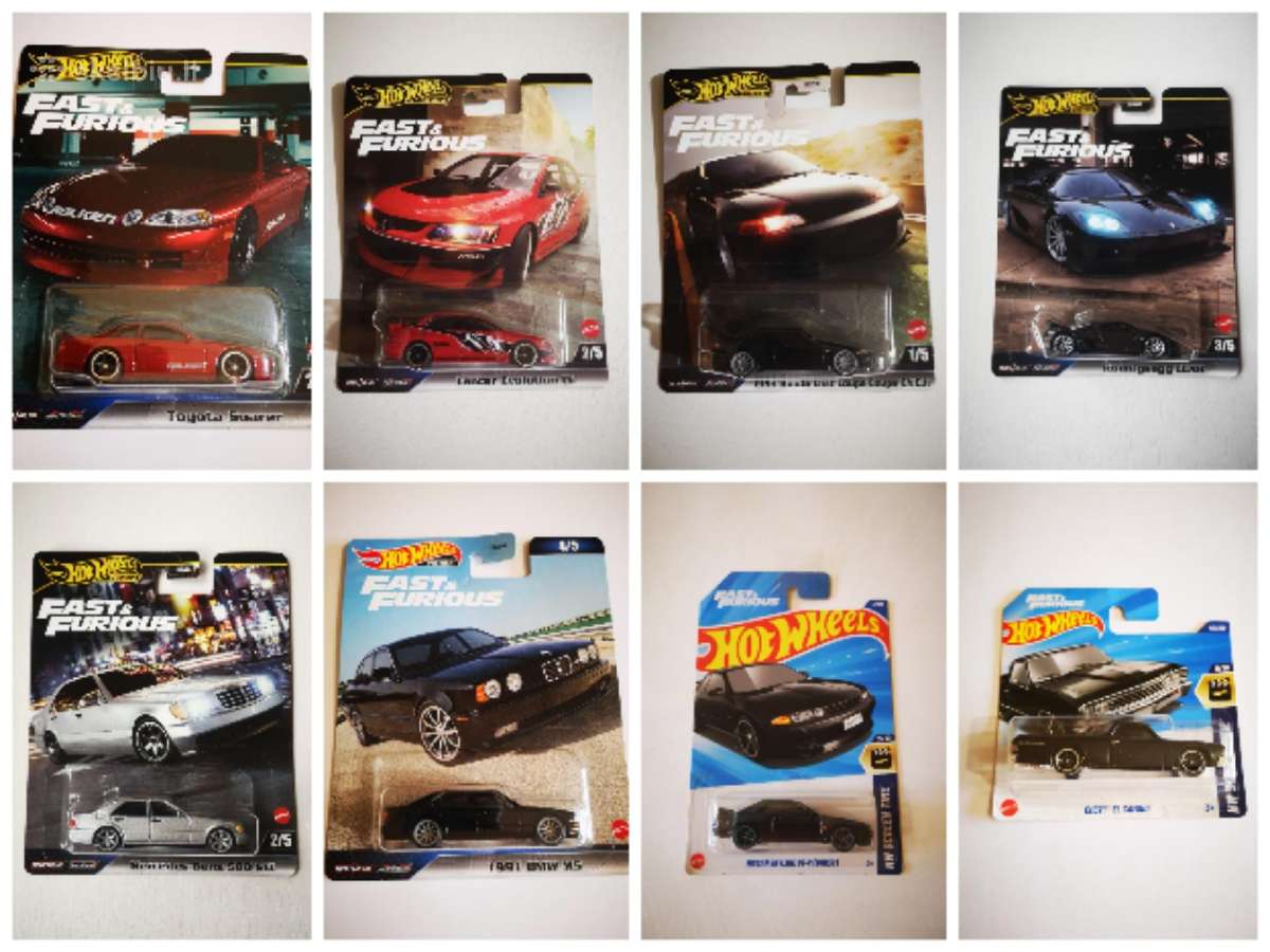 Fast & Furious hot wheels modeliukai