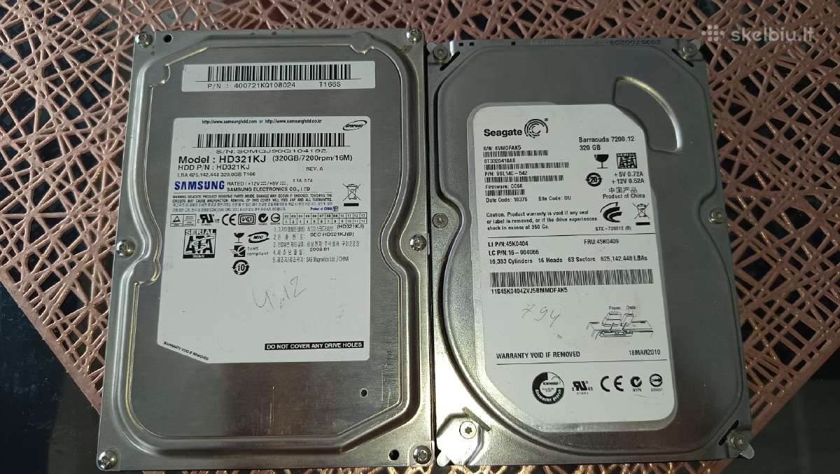 HDD 320gb SSD 500gb - nuotraukos Nr. 2