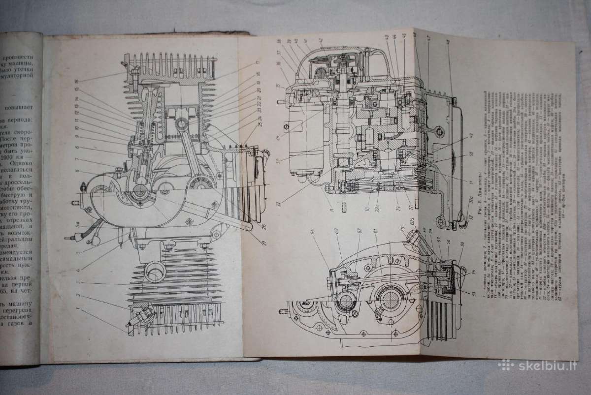 K-750b karinio motociklo gamyklinė knyga 1965 m. - nuotraukos Nr. 7
