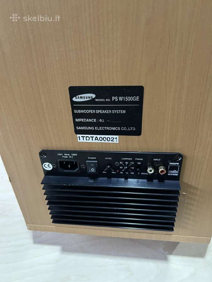 Aktyvus Subwoofer namų kinui - nuotraukos Nr. 4