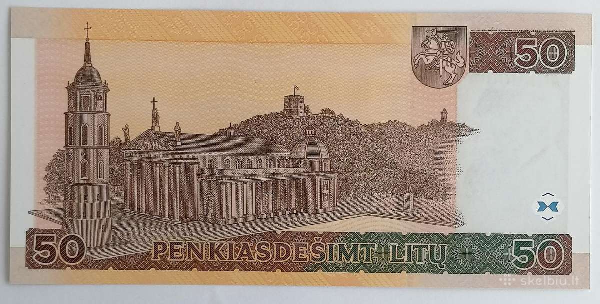 Litų banknotų pavyzdžiai - nuotraukos Nr. 4