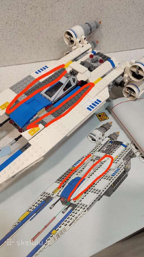 Lego 75155 Rebel U-wing Fighter - nuotraukos Nr. 7