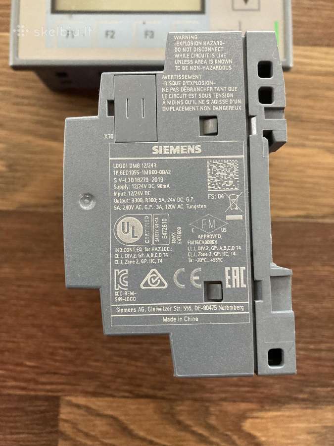 Siemens valdiklis su išplėtimo moduliu - nuotraukos Nr. 3