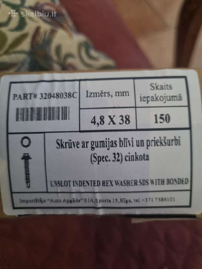 Cinkuotas savisriegis su tarpine Rawlplug, 4,8 x3 - nuotraukos Nr. 2