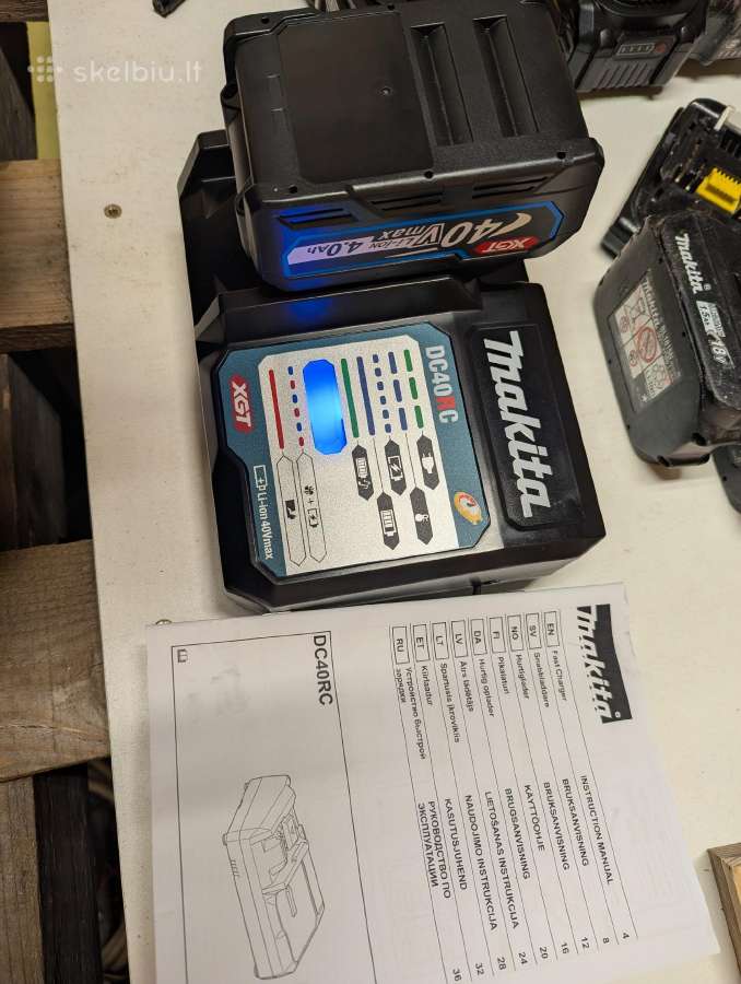 Baterijos Makita 18v 40v, Milwaukee 18v - nuotraukos Nr. 5