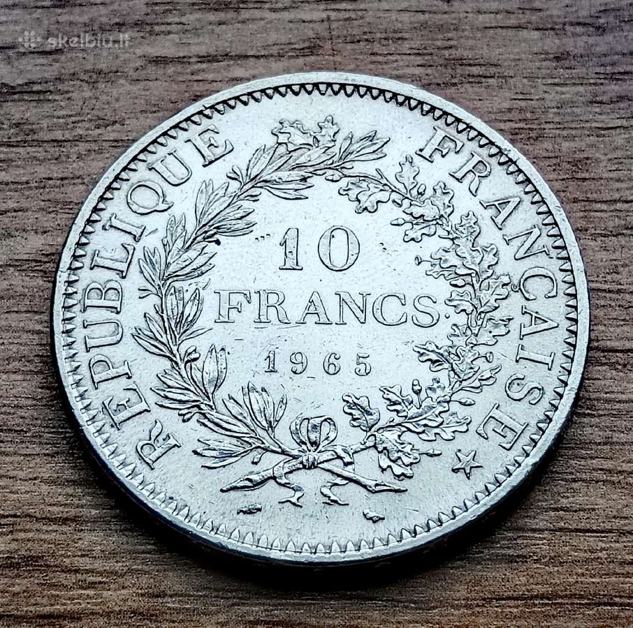Prancūzija 10 frankų 1965 m.