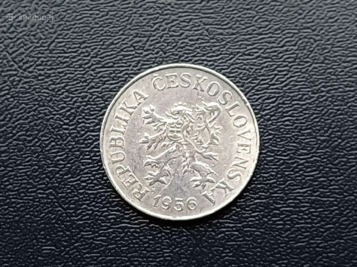 10 helerių 1956m. Čekoslovakija - nuotraukos Nr. 2