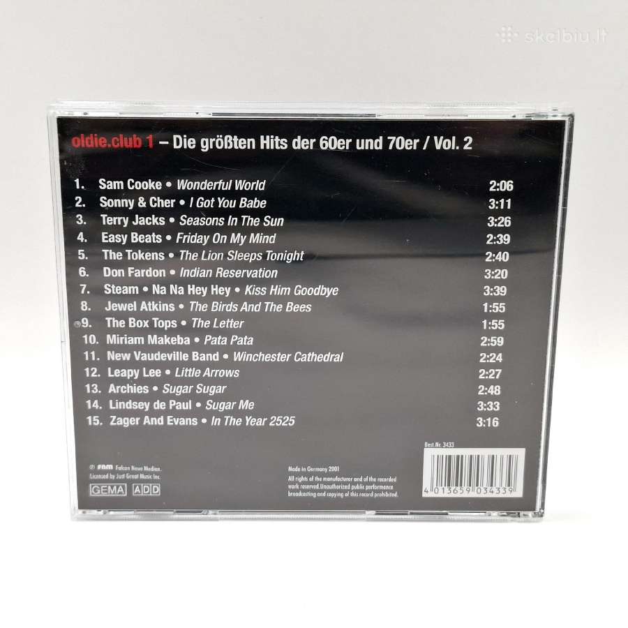Oldie Club 1 (60s, 70s) vol. 2 (CD, rinkinys) - nuotraukos Nr. 2