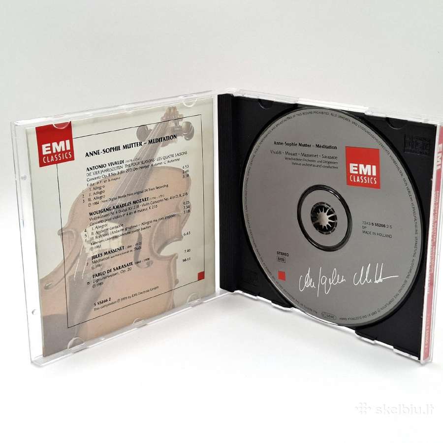 Anne Mutter, Vivaldi, Mozart - Meditation (CD) - nuotraukos Nr. 3
