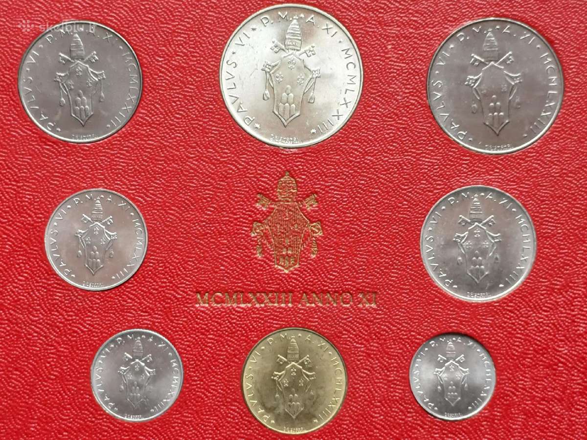 Vatikano monetos 1973m. 500 lirų sidabras