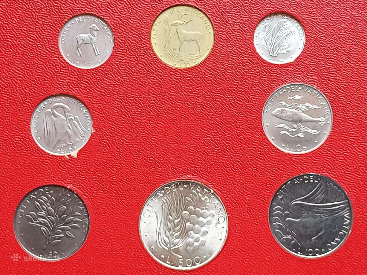 Vatikano monetos 1973m. 500 lirų sidabras - nuotraukos Nr. 2