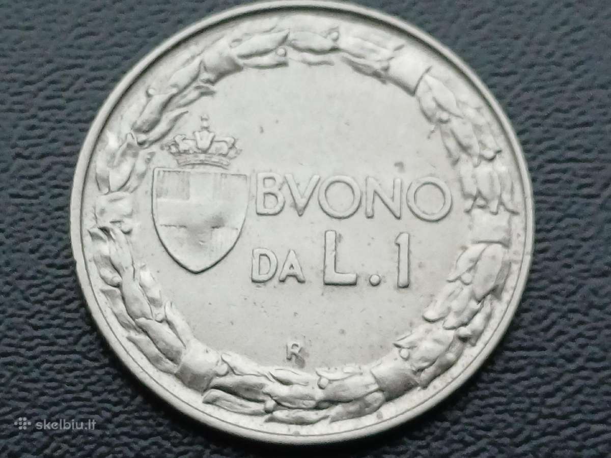1 lira 1922m. Italija
