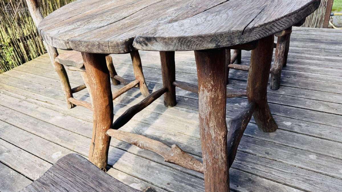 Ąžuoliniai lauko baldai - nuotraukos Nr. 3