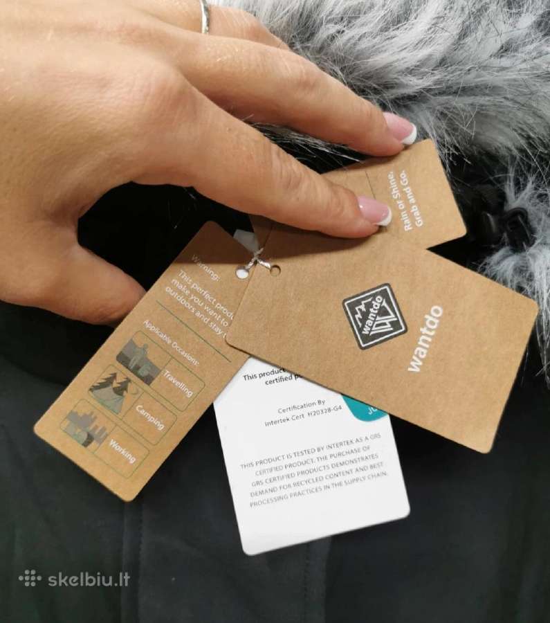 Žieminė striukė paltas parka su kapišonu šilta - nuotraukos Nr. 10