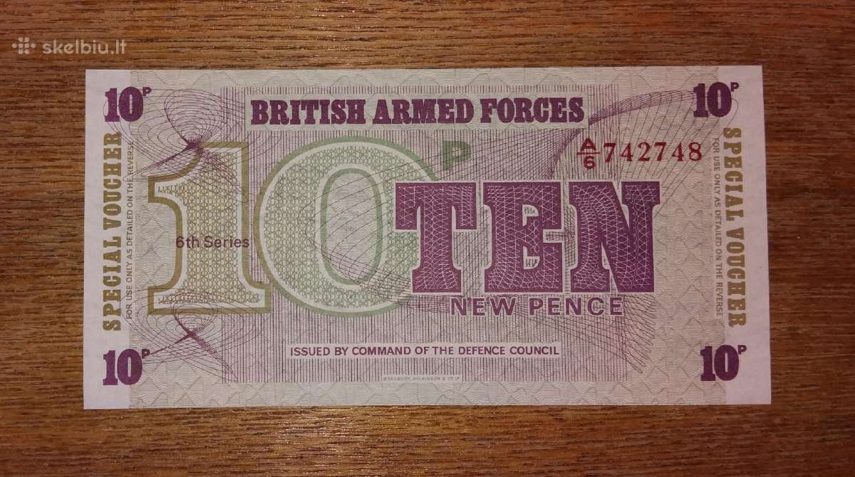 Anglijos 10 pencu banknotas - nuotraukos Nr. 2
