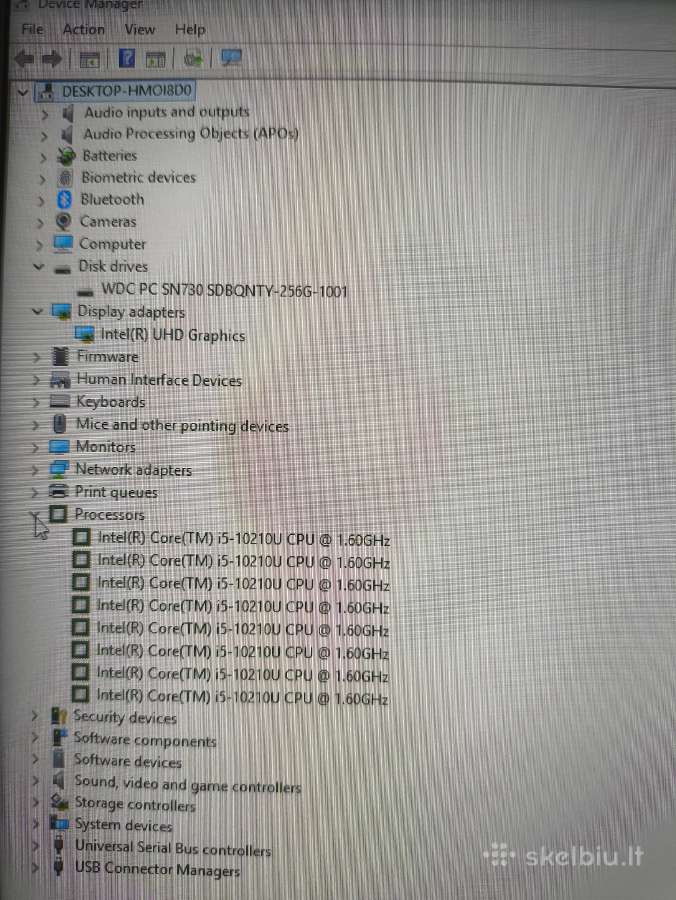 Thinkpad Carbon Gen 8 i5-10210u 8gb 256gb 400 Nit - nuotraukos Nr. 5