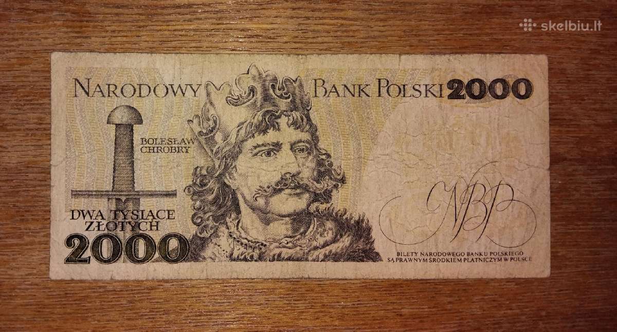 Lenkijos 2.000 zlotų banknotas - nuotraukos Nr. 2