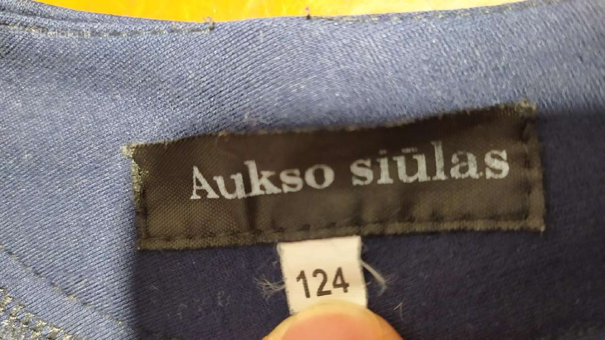 Švarkas mergaitei 116-124 cm, Aukso siūlas - nuotraukos Nr. 2