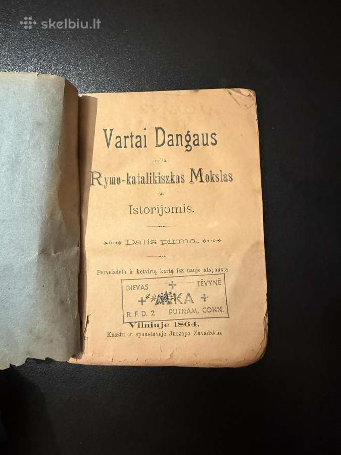 Vartai dangaus arba Rymo-katalikų mokslas 1864