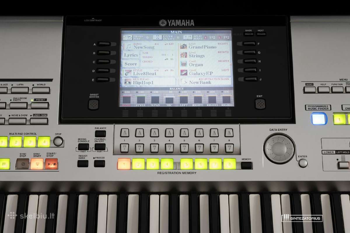 Yamaha Tyros (1st gen) sintezatorius - nuotraukos Nr. 2