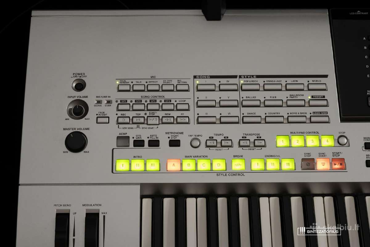 Yamaha Tyros (1st gen) sintezatorius - nuotraukos Nr. 3