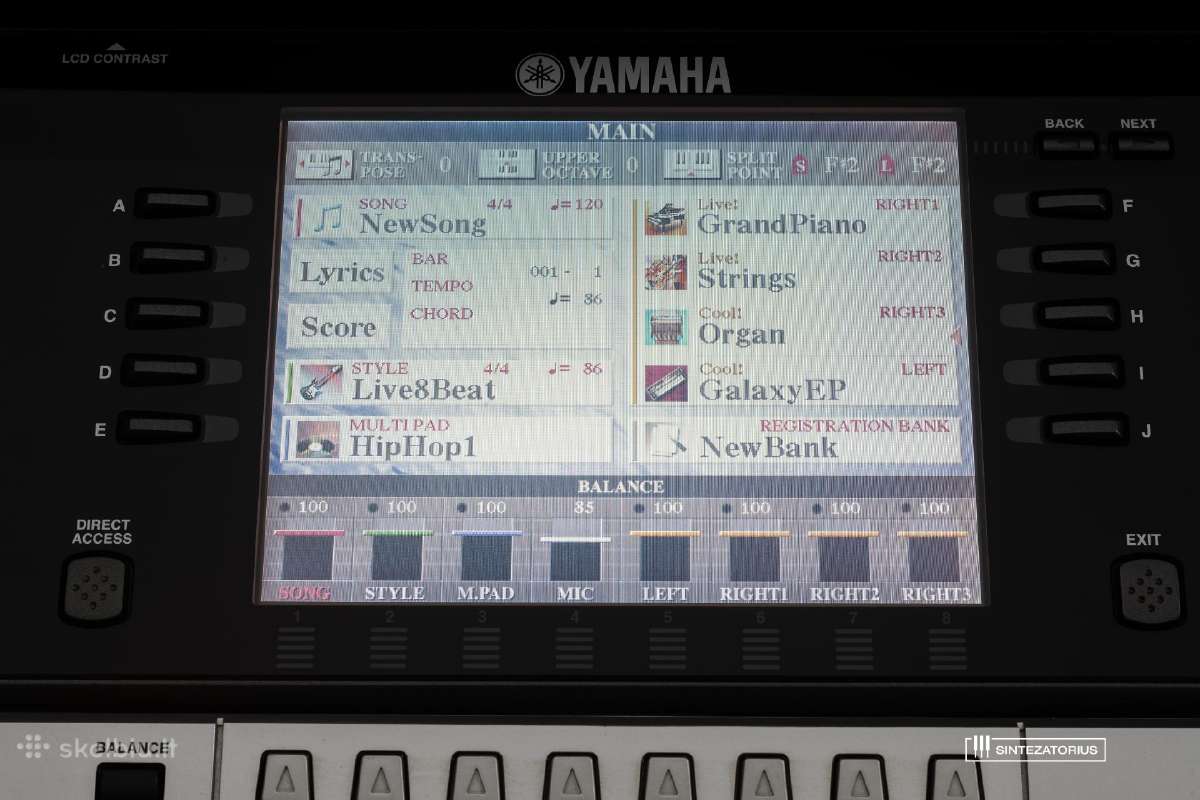 Yamaha Tyros (1st gen) sintezatorius - nuotraukos Nr. 8