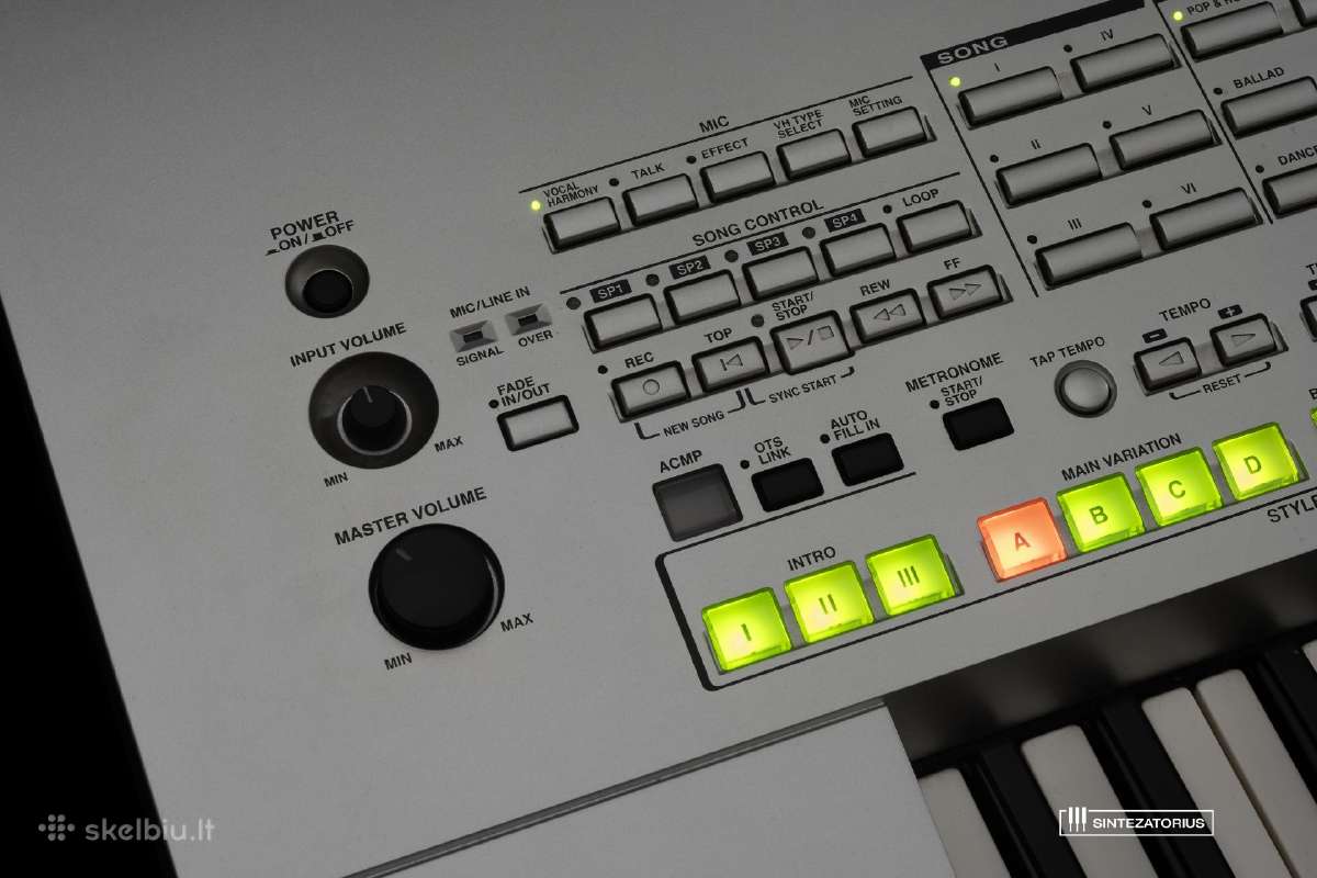 Yamaha Tyros (1st gen) sintezatorius - nuotraukos Nr. 9