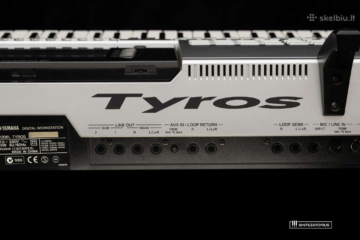 Yamaha Tyros (1st gen) sintezatorius - nuotraukos Nr. 15