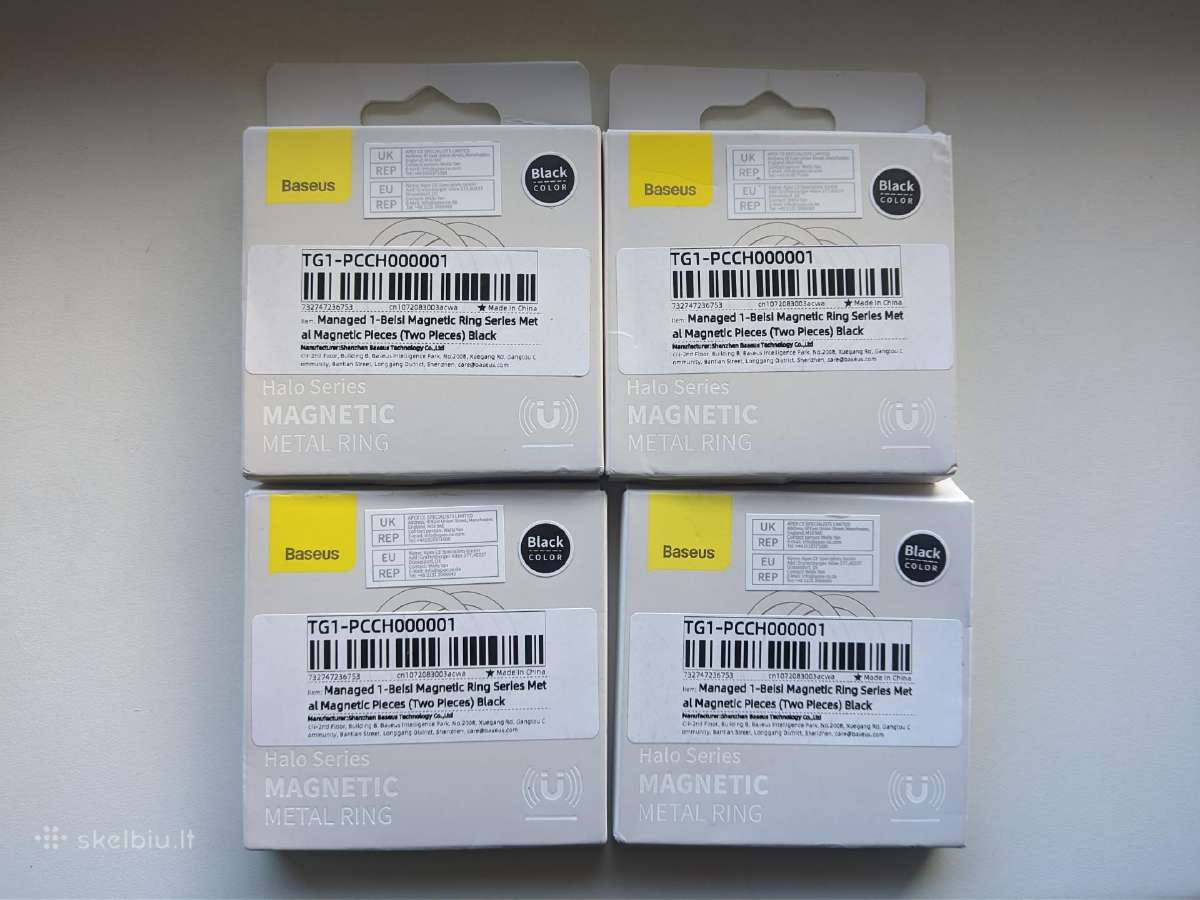 4 x (Magsafe laikiklis Baseus Halo Magnetic Ring)