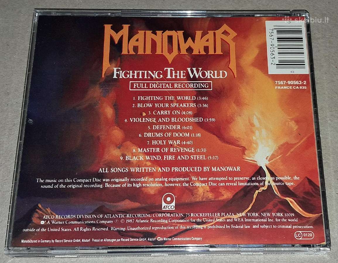 Manowar – Fighting The World (Audio CD) - nuotraukos Nr. 2