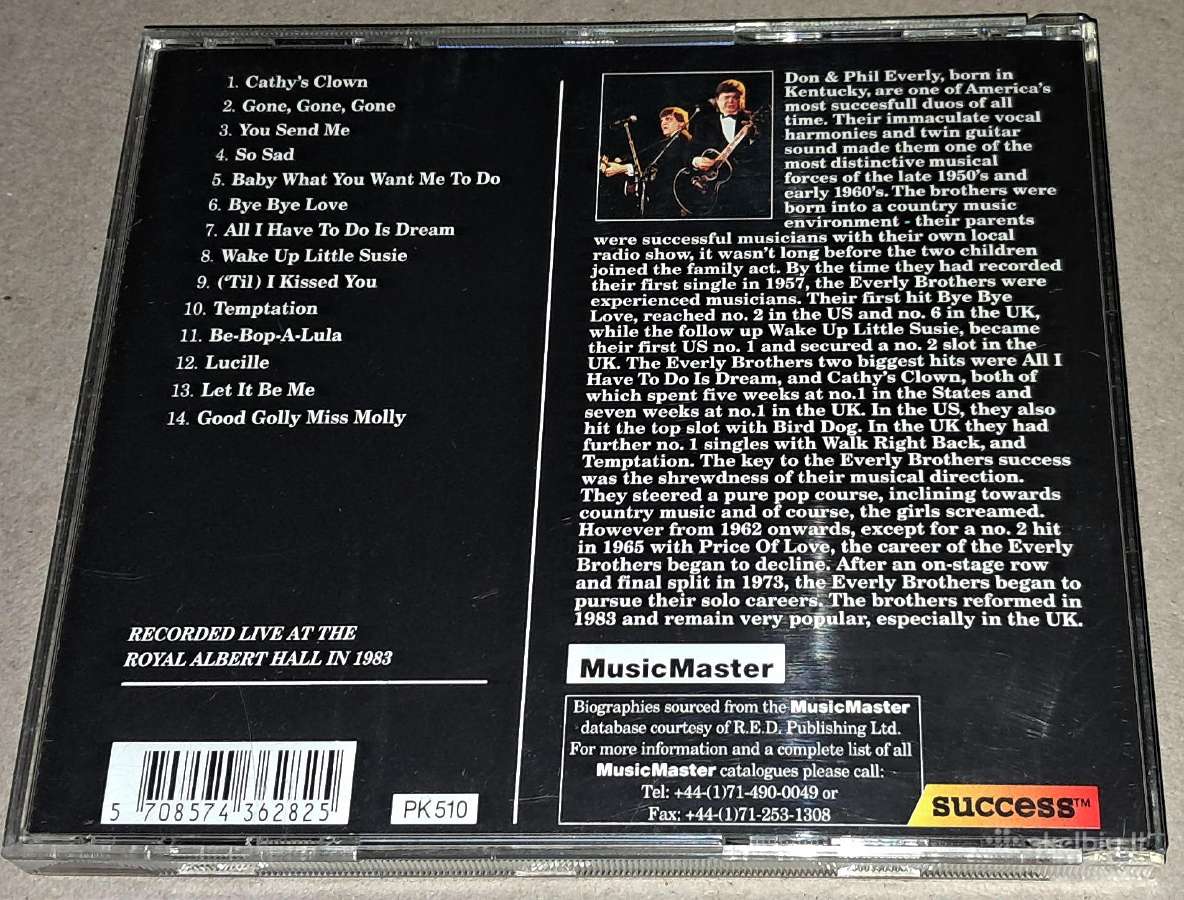 The Everly Brothers – Reunion Concert (Audio CD) - nuotraukos Nr. 2