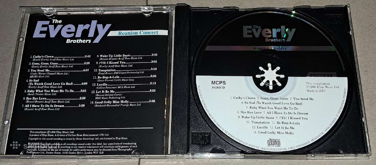 The Everly Brothers – Reunion Concert (Audio CD) - nuotraukos Nr. 3