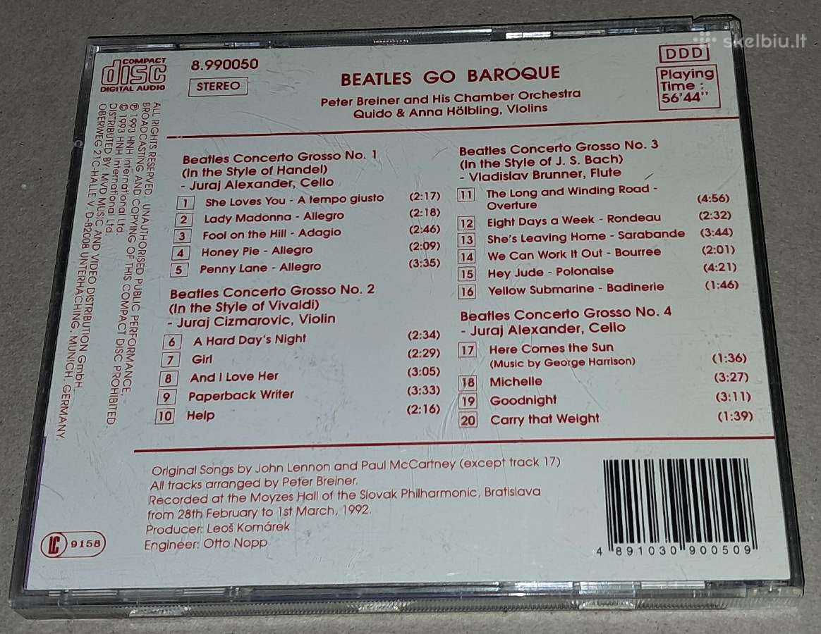Beatles Go Baroque (Audio CD) - nuotraukos Nr. 2