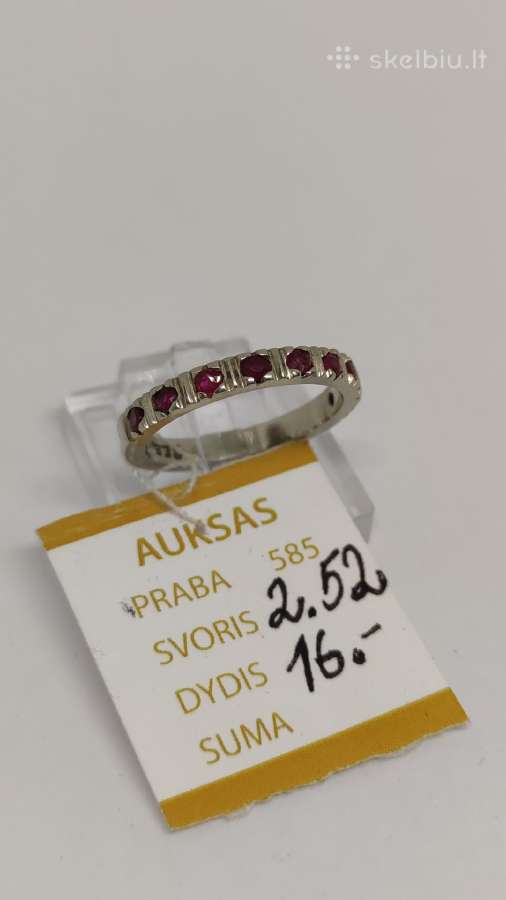 Auksinis žiedas 585 praba