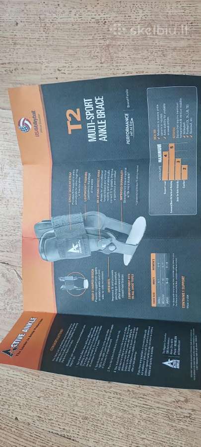 Čiurnos Įtvaras Active Ankle T2 dydis M - nuotraukos Nr. 4