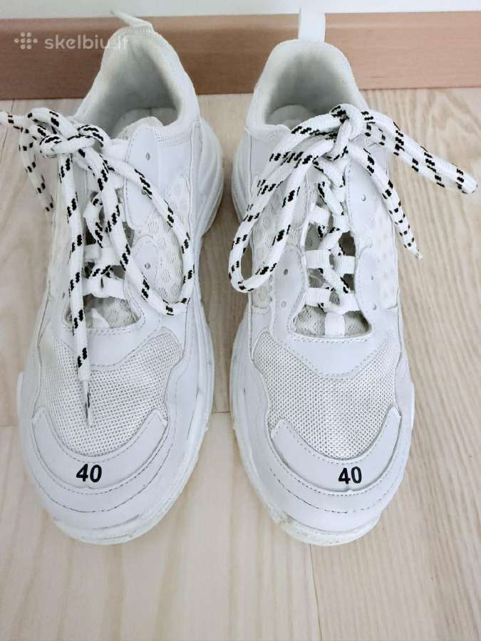 Balti Balenciaga sportiniai/laisvalaikio bateliai - nuotraukos Nr. 6