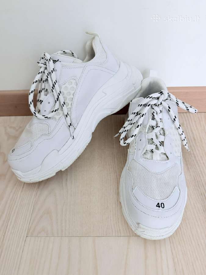 Balti Balenciaga sportiniai/laisvalaikio bateliai - nuotraukos Nr. 7