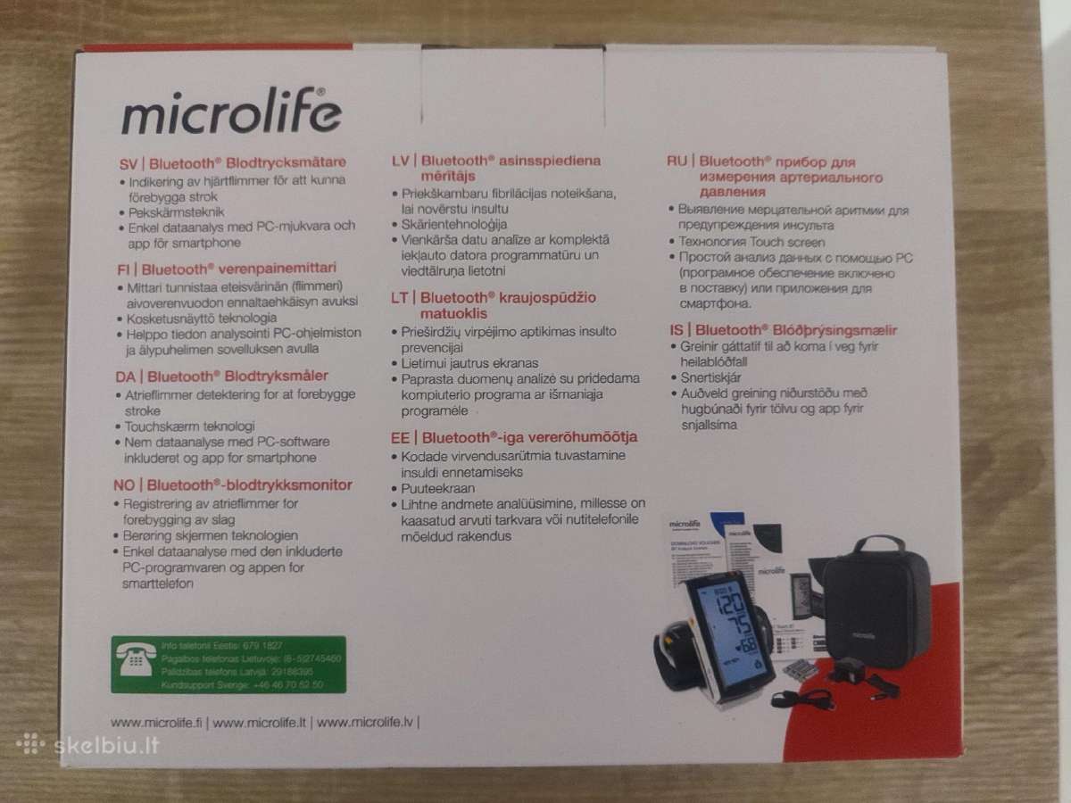 Microlife BP A7 Touch Bt kraujospūdžio matuoklis - nuotraukos Nr. 4
