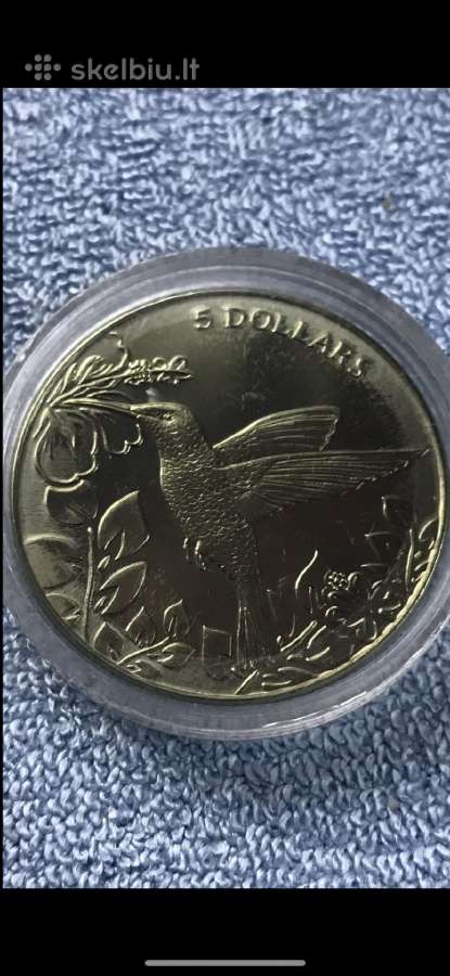Moneta B.v.i. 2017m. 5 dollars, titanas